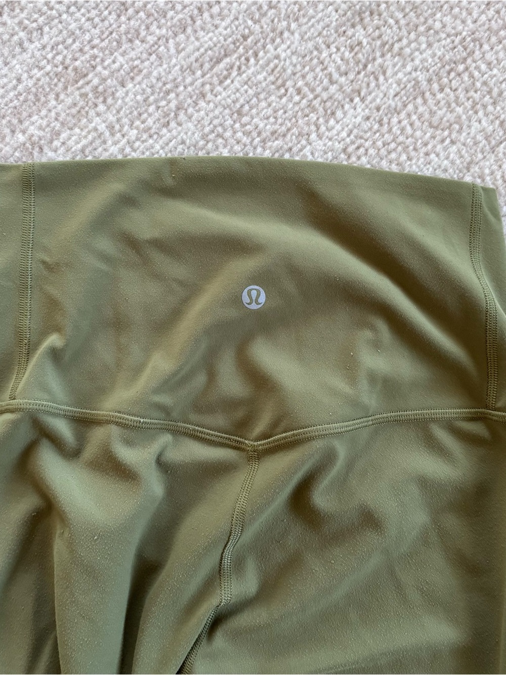 lululemon athletica Olive Green High-Rise Leggings size 6 - Picture 2 of 11